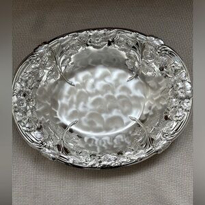 IKORA Vintage oval footed bowl. Made in Germany, tarnish free, great condition.